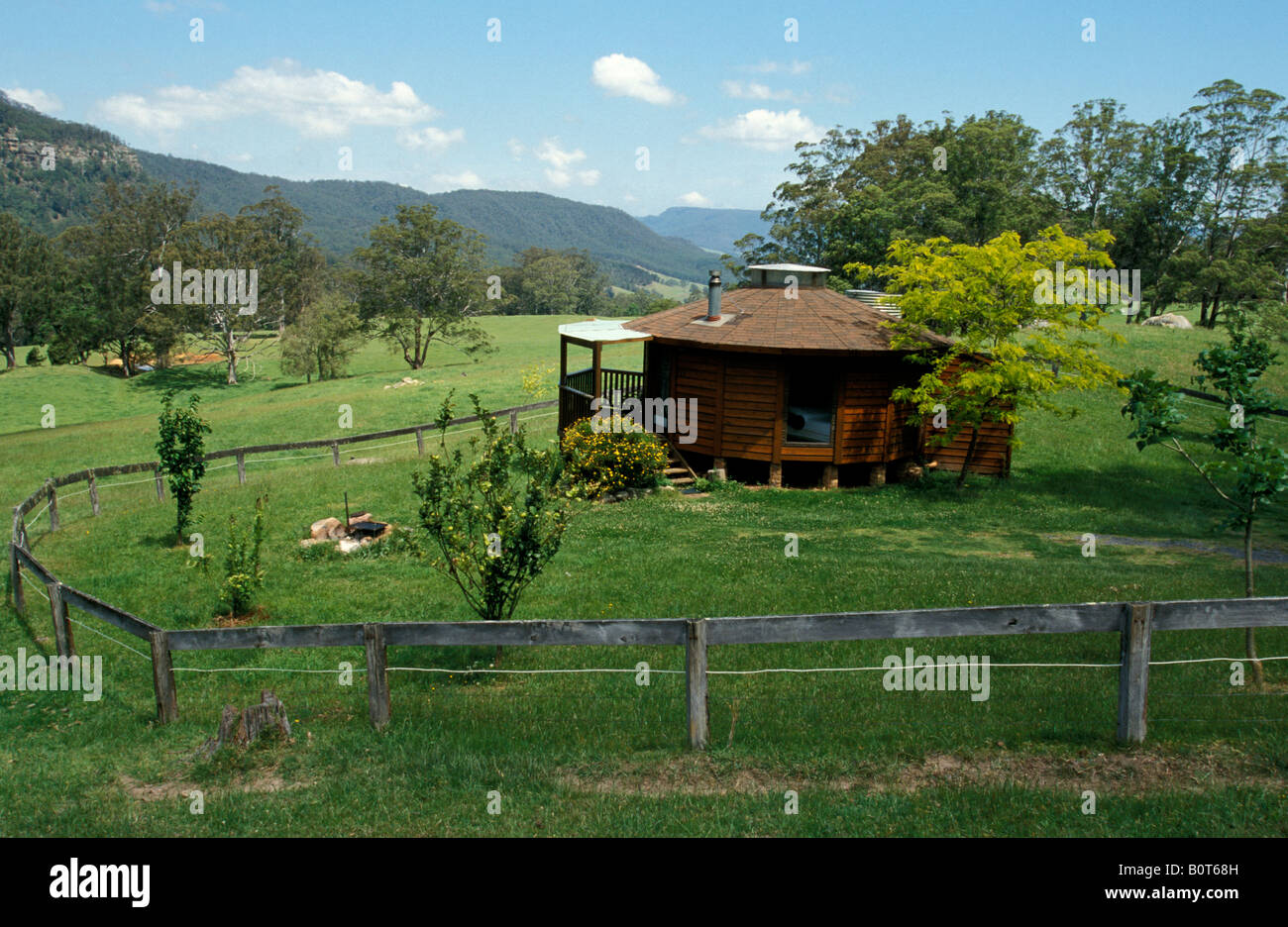 Farm Stay Accomodation Les Cèdres Kangaroo Valley New South Wales Australie Banque D'Images