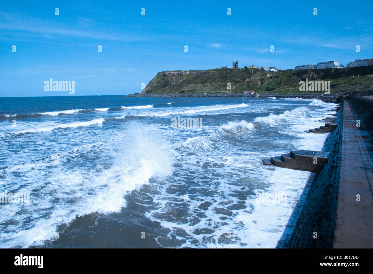 Le Château de Scarborough pointe Banque D'Images