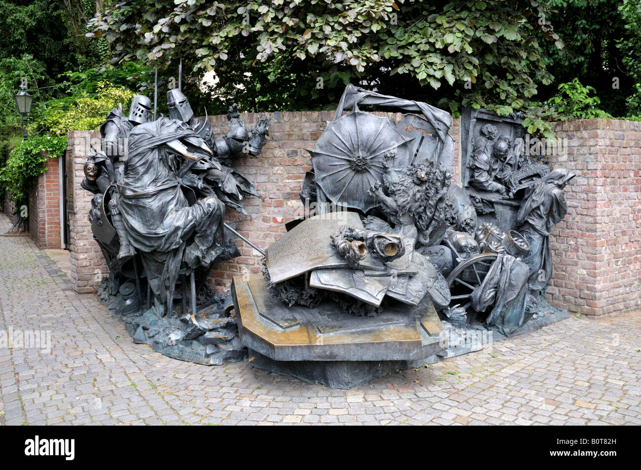 Monument de la ville Düsseldorf Banque D'Images