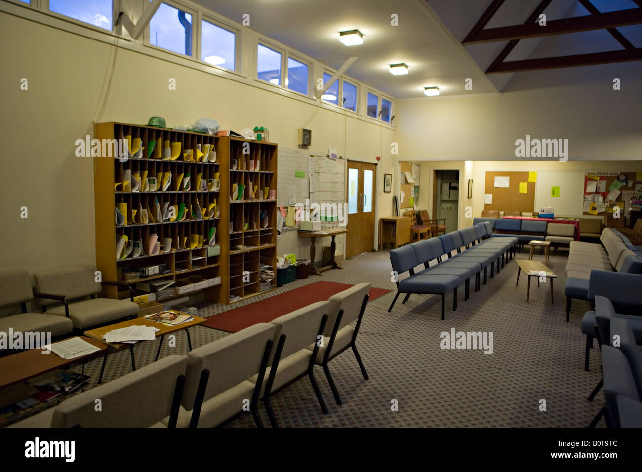 Des professeurs de l'école vide Nouvelle-zélande tôt le matin Banque D'Images