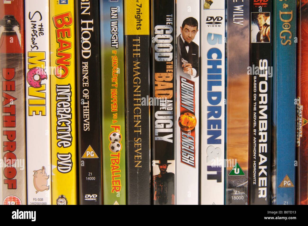 collection de DVD Photo Stock - Alamy