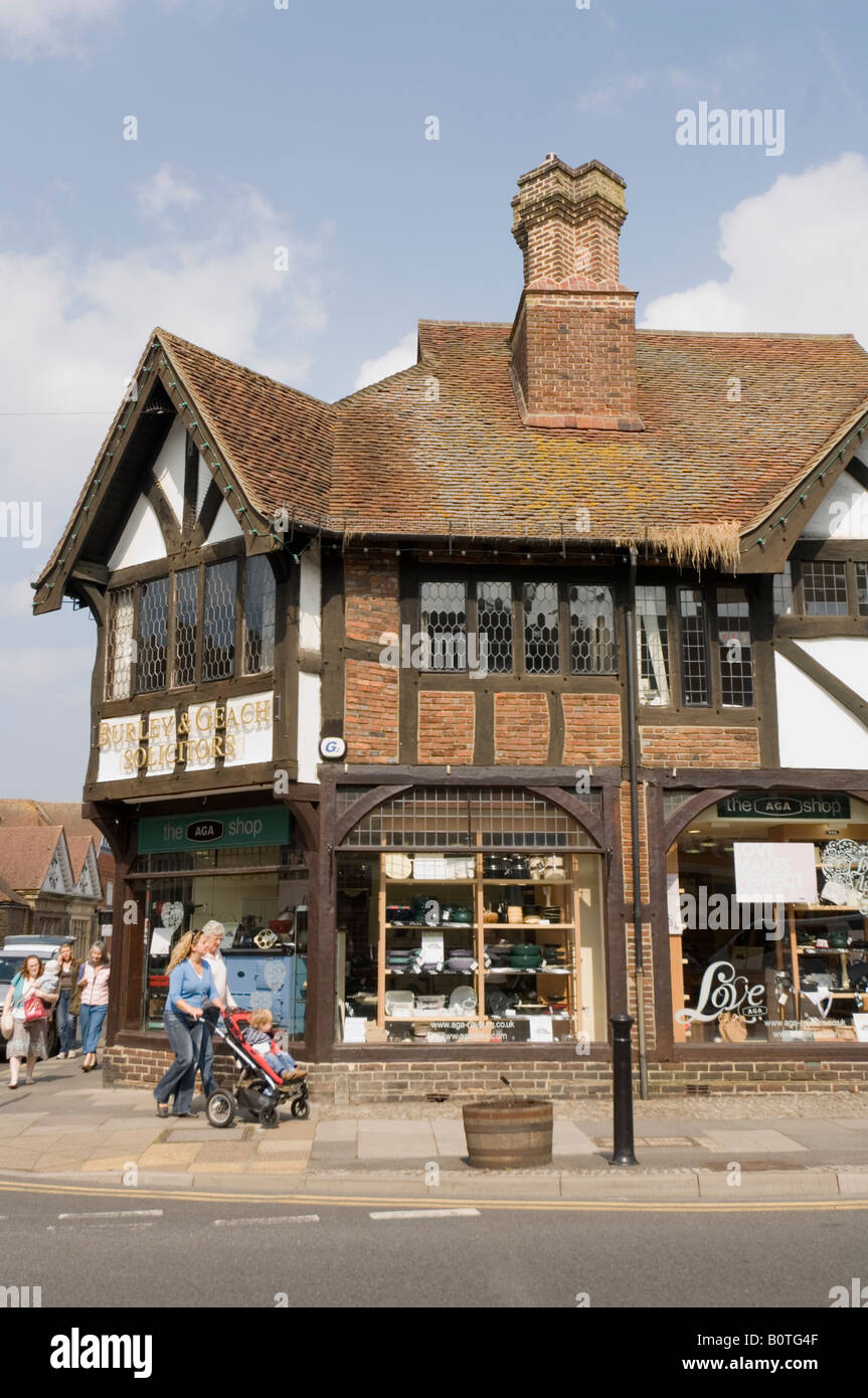 Haslemere Surrey Street Shop UK Banque D'Images