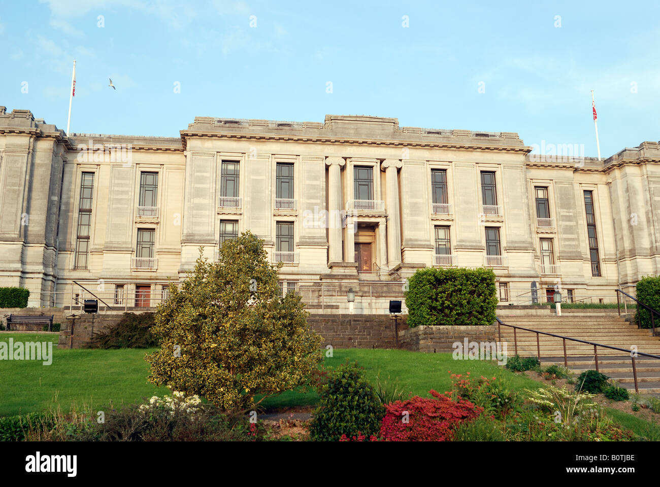 Bibliothèque nationale du Pays de Galles LLYFRGELL GENEDLAETHOL Cymru Wales Aberystwyth, Ceredigion Banque D'Images