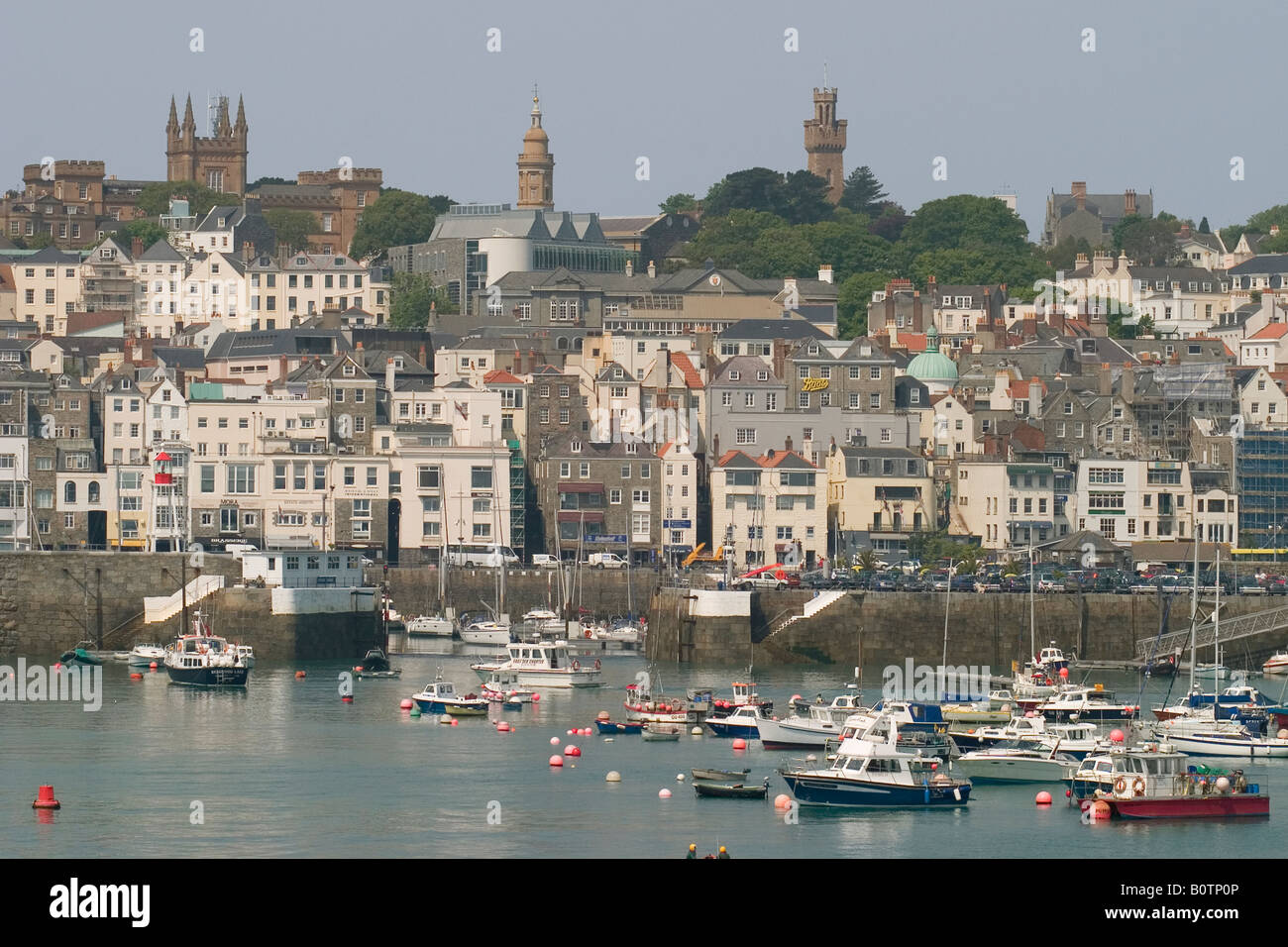 Channel Islands Guernsey St Peter-Port Harbour Banque D'Images