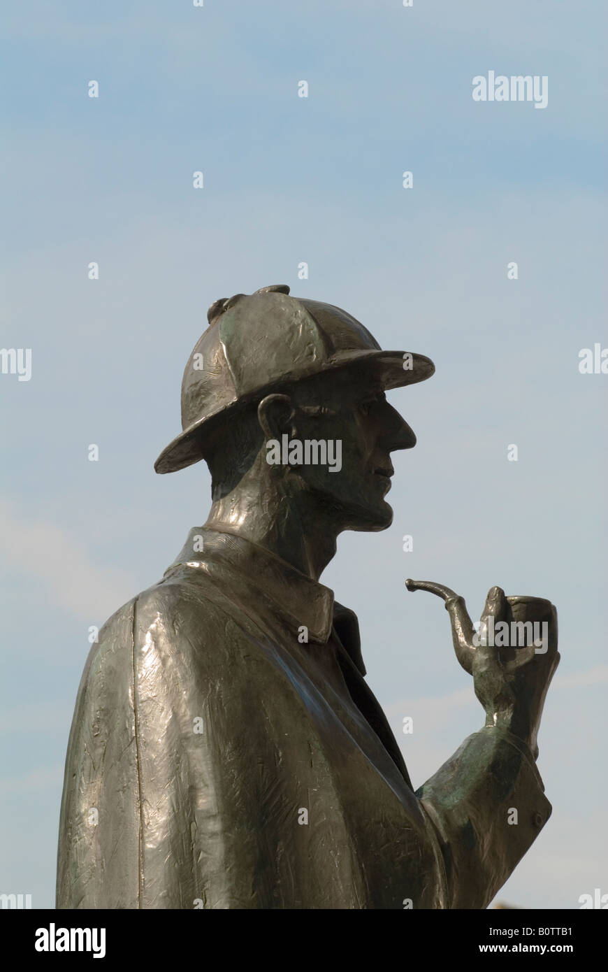 Statue Sherlock Holmes Baker Street London UK HOMER SYKES Banque D'Images