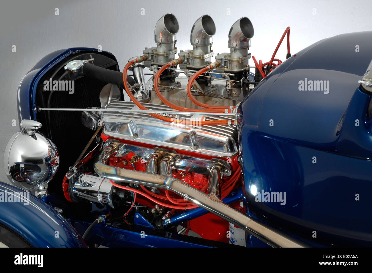 Moulin café 1930 Ford Custom car un moteur. crédit : Goff memorial Langish-Smith groupe. Banque D'Images