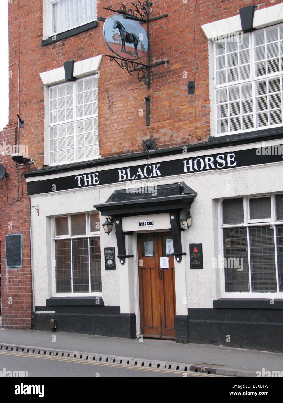 Pub anglais dans la ville dont le nom est 'Le Cheval Noir, Royaume-Uni, Coventry Banque D'Images