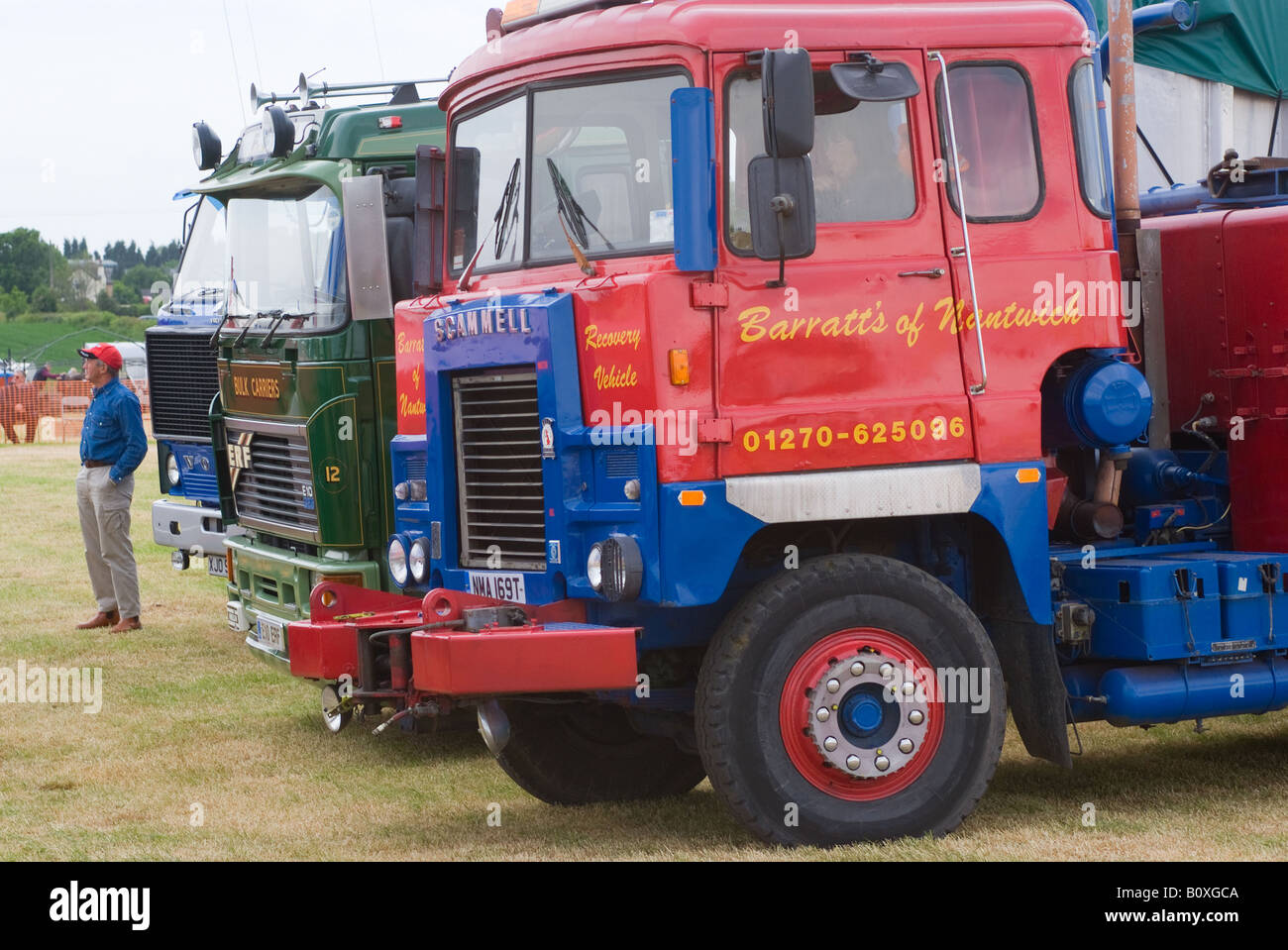 1979 Citroën 2 Crusader vieux véhicule de récupération avec ERF E10 et Volvo Trucks à Smallwood Vintage Rally Cheshire England UK Banque D'Images