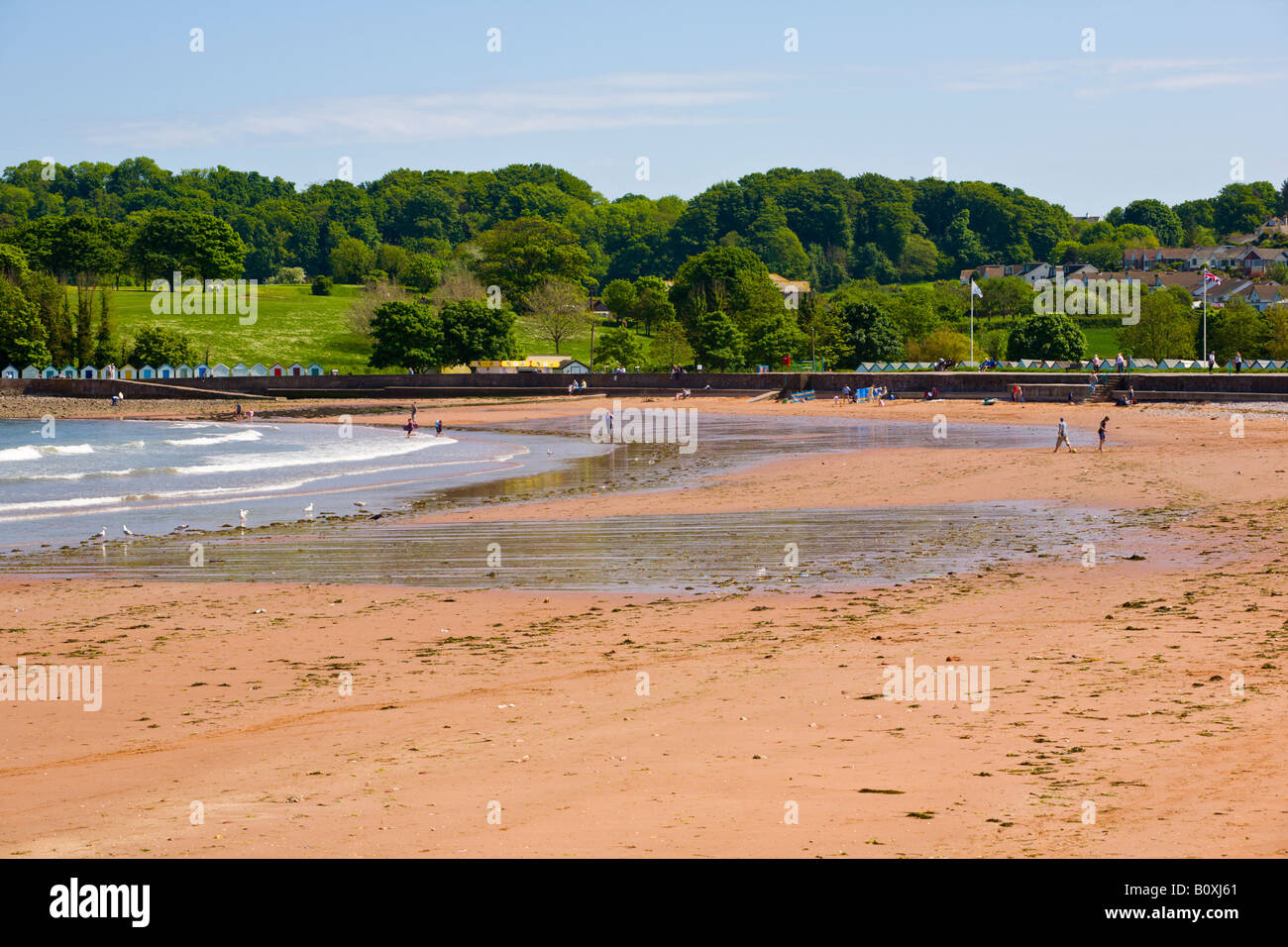 Plage Devon Broadsands Torbay England UK Banque D'Images