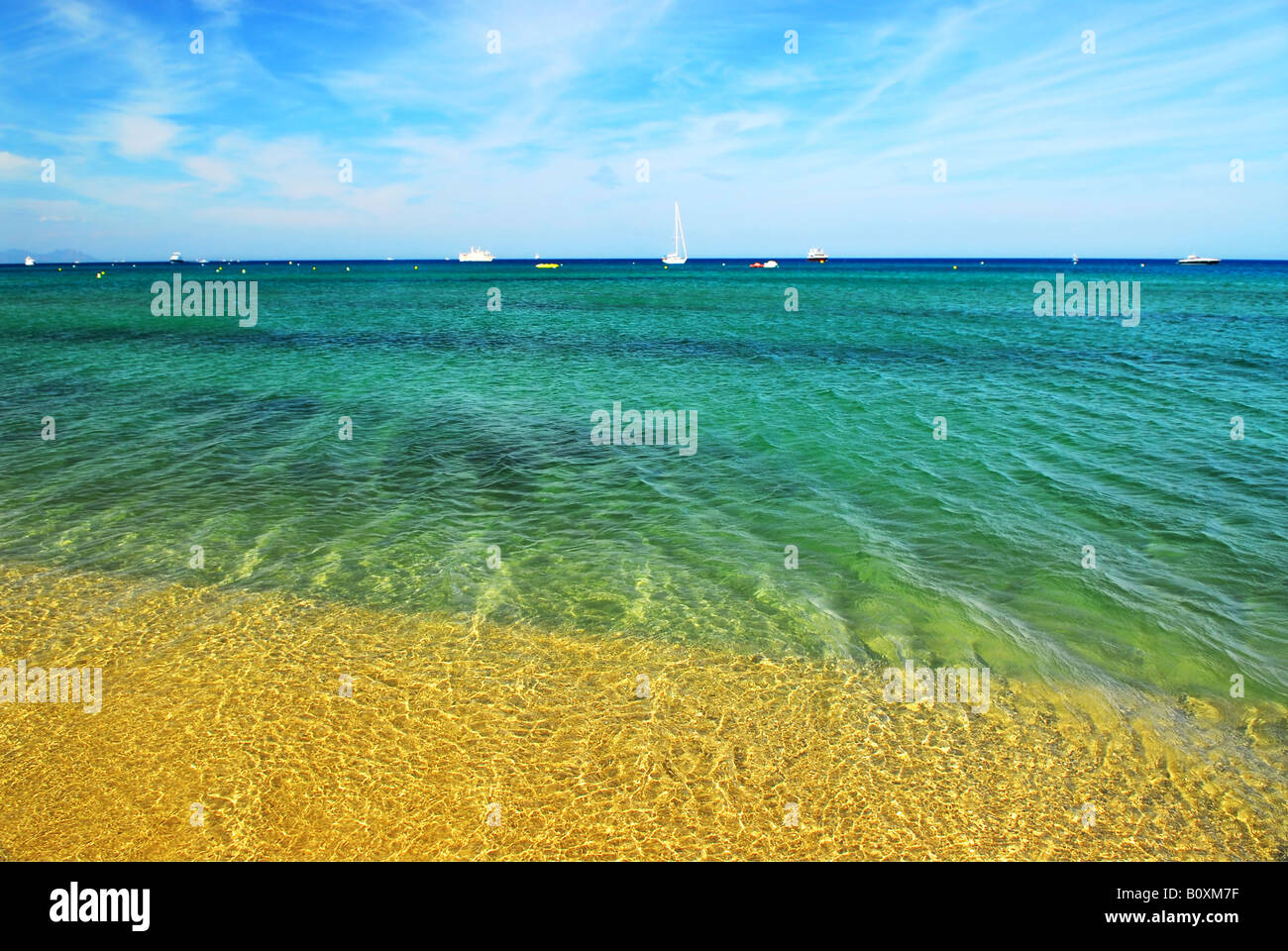 Pampelonne sand beach summer Banque de photographies et d’images à haute résolution Alamy