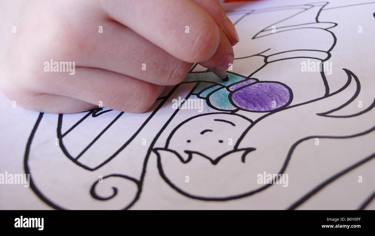 Par ailleurs, l'Allemagne enfants peinture Banque D'Images