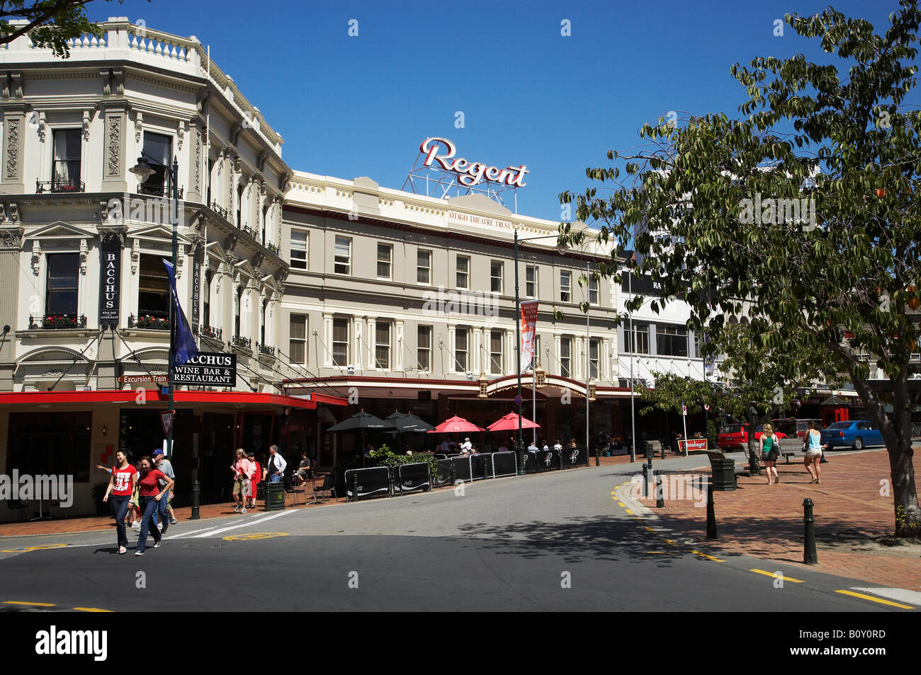Regent Theatre Bars et Cafés Octagon Dunedin ile sud Nouvelle Zelande Banque D'Images