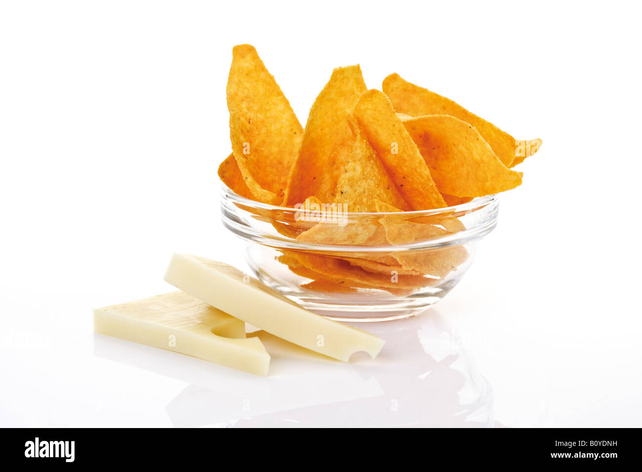 Nachos et fromage Banque D'Images