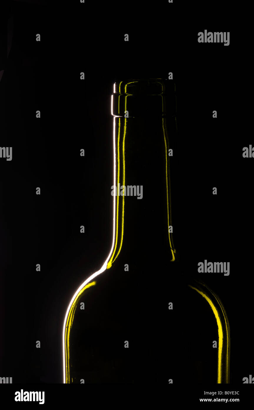 Bouteille de rétro-éclairage Banque D'Images