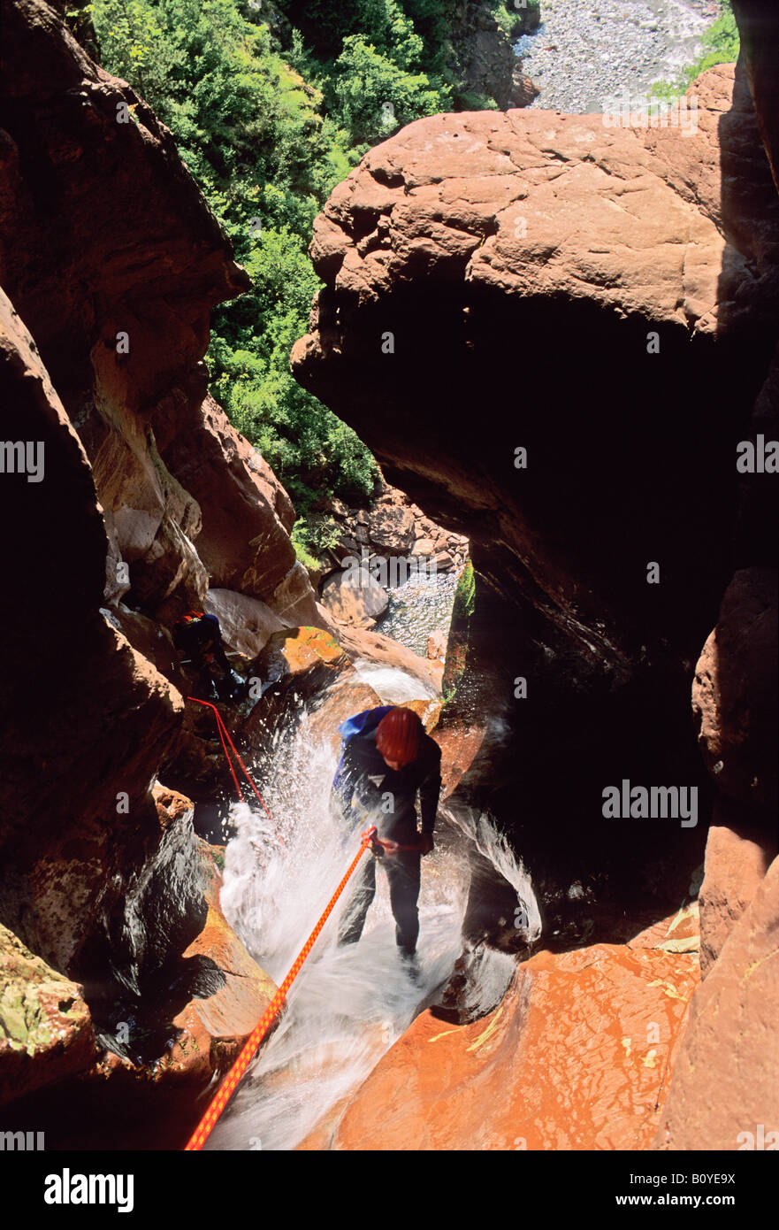 Canyon appelé 'la clue d'Amen' en Parc National du Mercantour, Alpes Maritimes, France, Alpes Banque D'Images