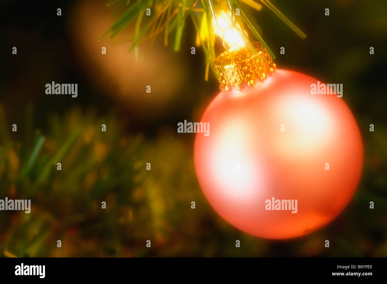 Libre de décoration d'arbre de Noël Banque D'Images