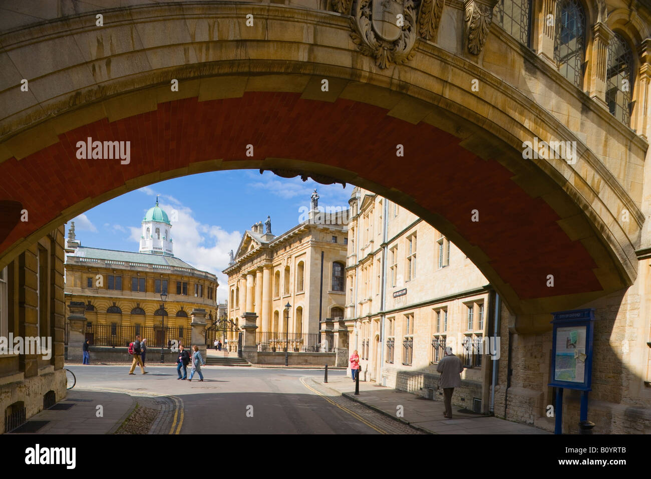 Pont des Soupirs Oxford Oxfordshire England Banque D'Images