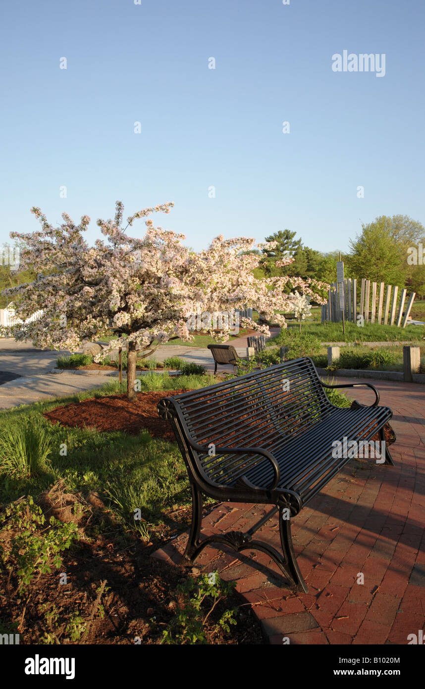 Squamscott River dans le centre-ville d'Exeter, New Hampshire, USA Banque D'Images