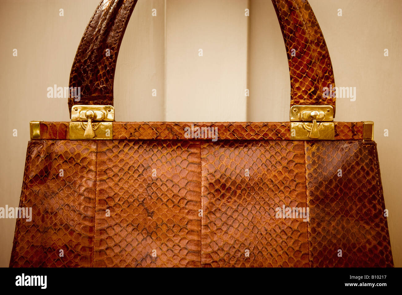 Années 50/Années 60 vintage sac à main en cuir Banque D'Images