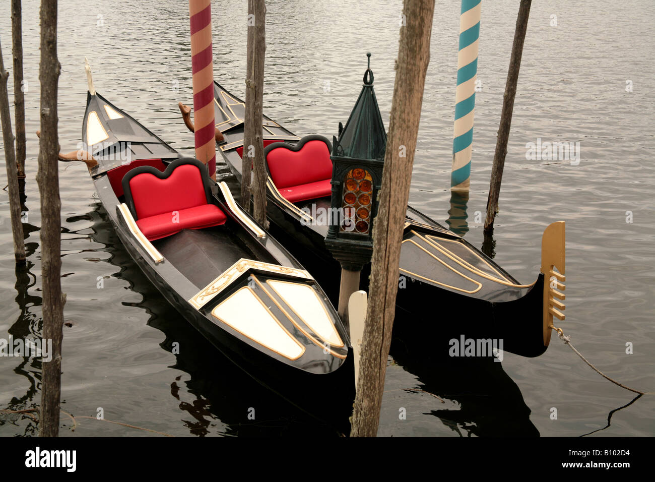 Italie stand à Epcot's World Showcase gondoles. Pour un usage éditorial uniquement Banque D'Images