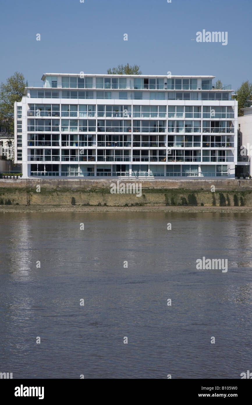 Riverside Apartments on Tamise à Westminster London UK Banque D'Images