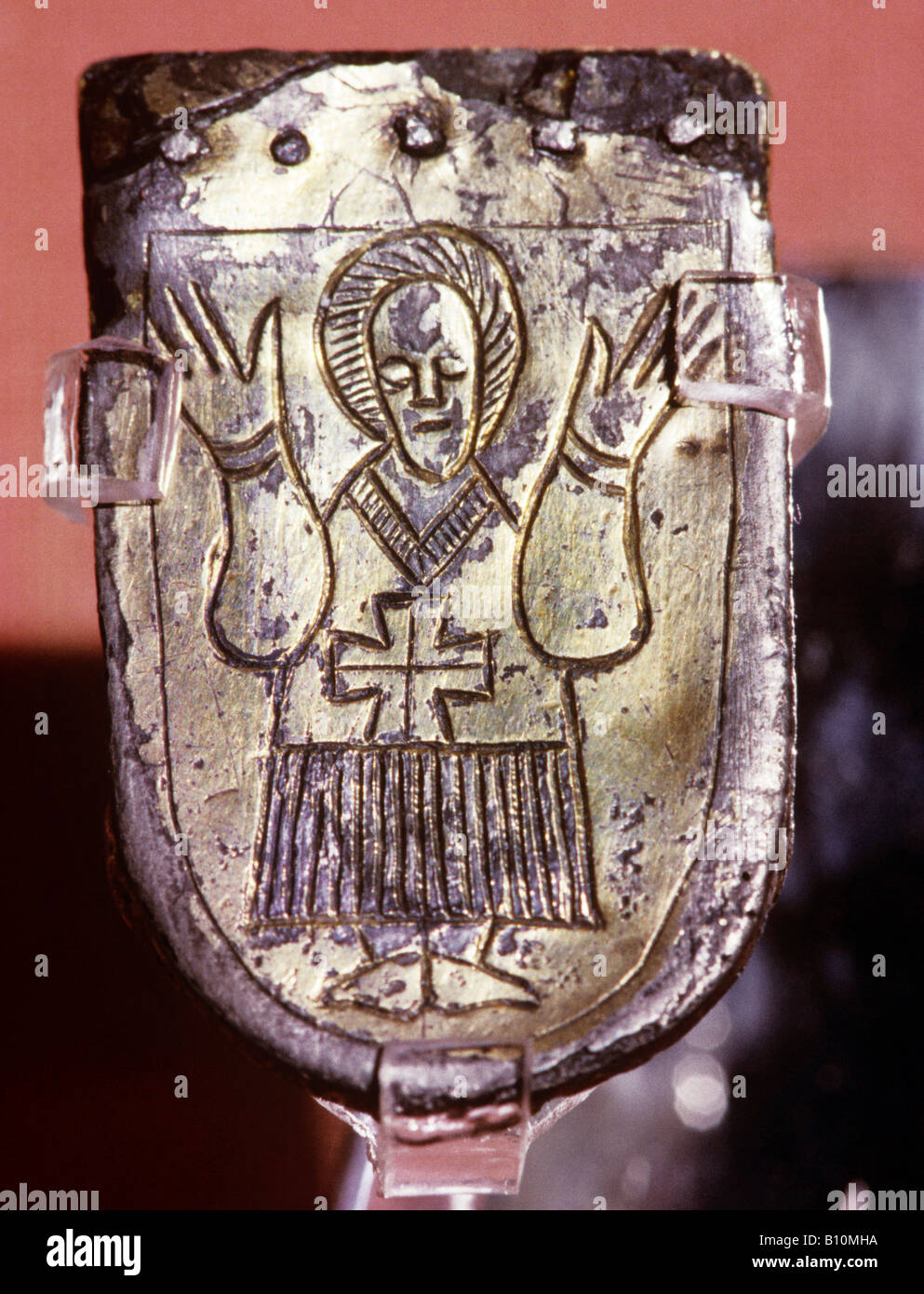 Prêtre sur la sangle d'argent fin. Stare Mesto Grande Moravie, 9e-10e 100. République tchèque Banque D'Images