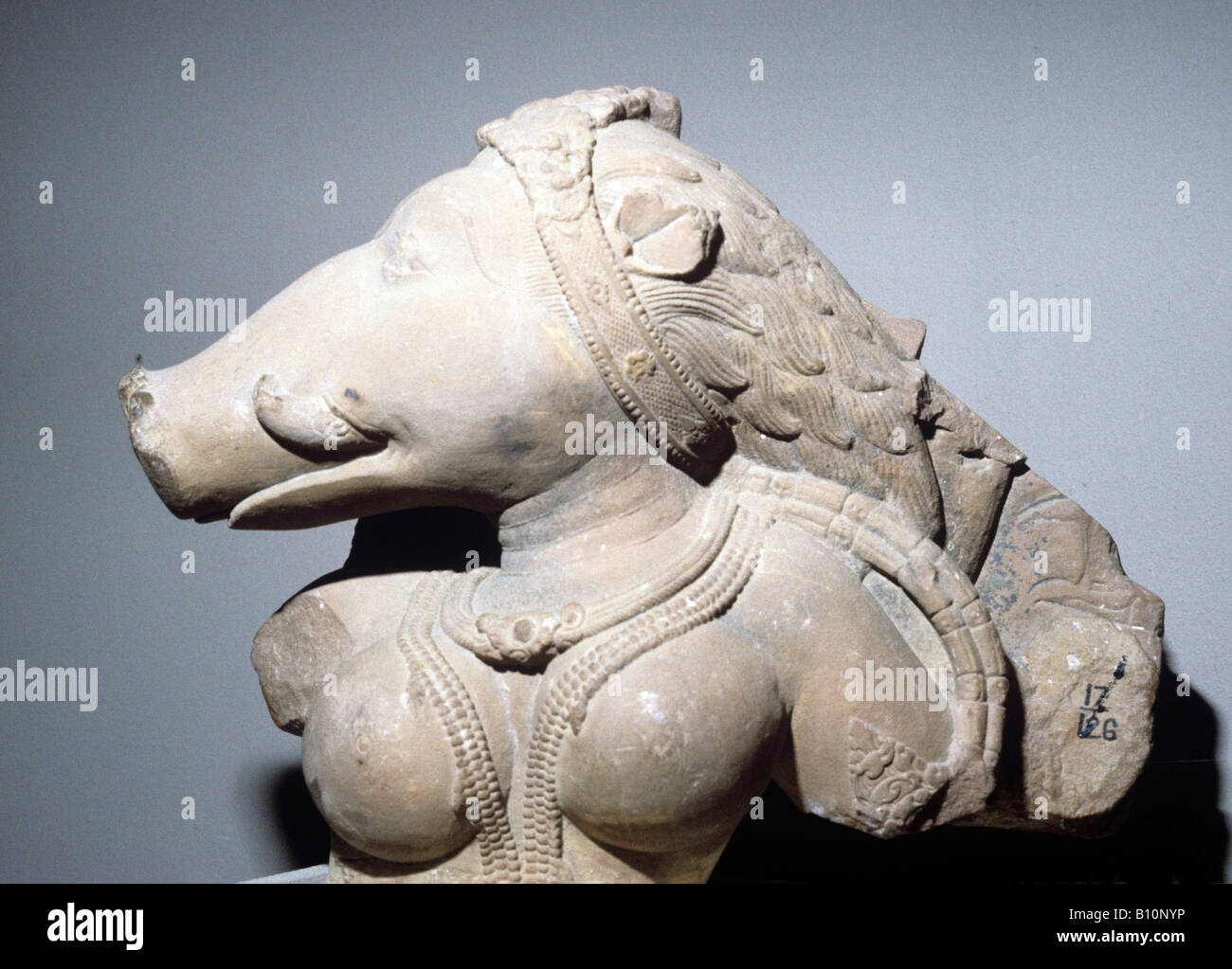 Vishnu comme boar Varahi 9e-10e siècle. L'Inde Banque D'Images
