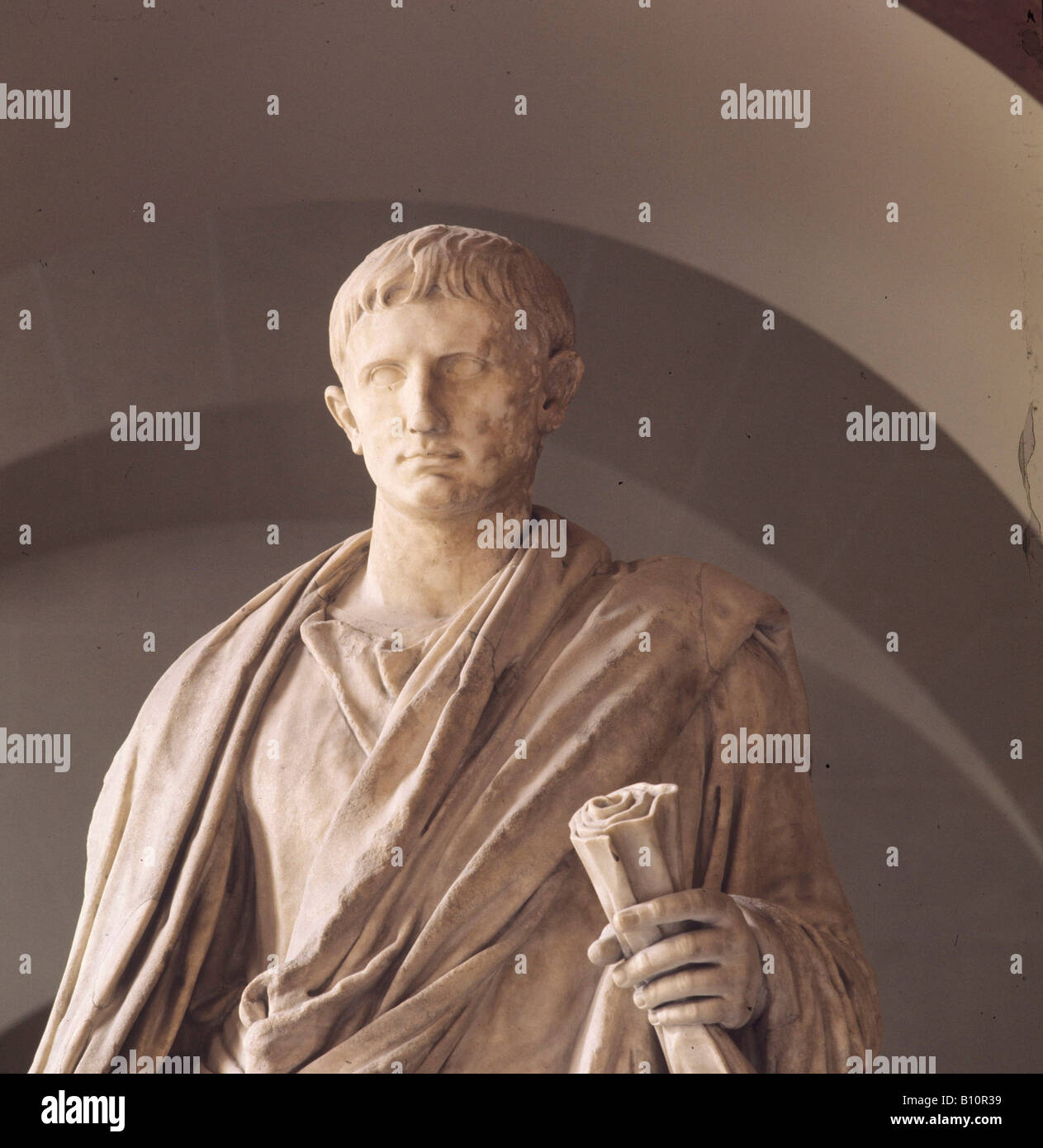 Auguste, 63 BC - AD 14. Empereur romain après 27 av. Banque D'Images