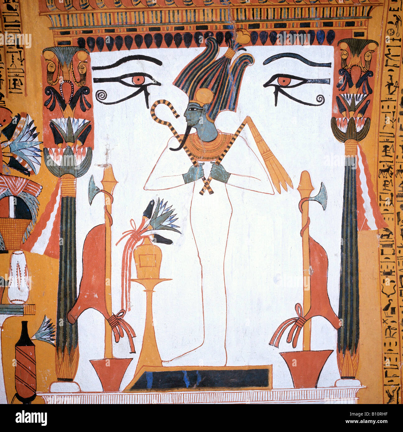 Tombe de Sennedjem, Osiris, Deir el Medina, Egypte Banque D'Images