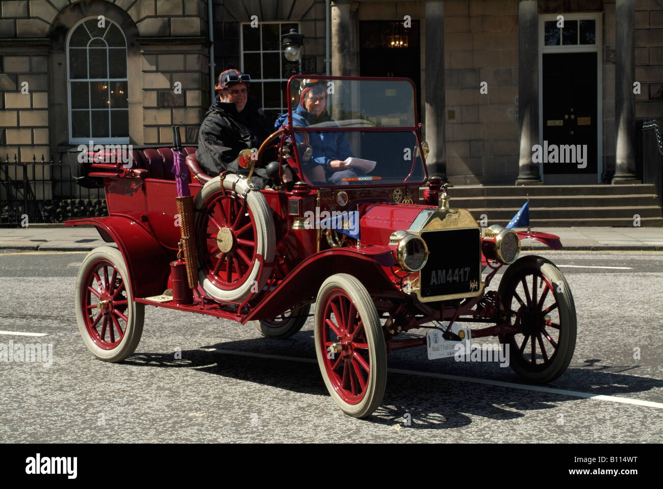 Une Ford Modèle T 1914 tourer voiture participant à la 2008 rallye du Centenaire, Édimbourg Banque D'Images