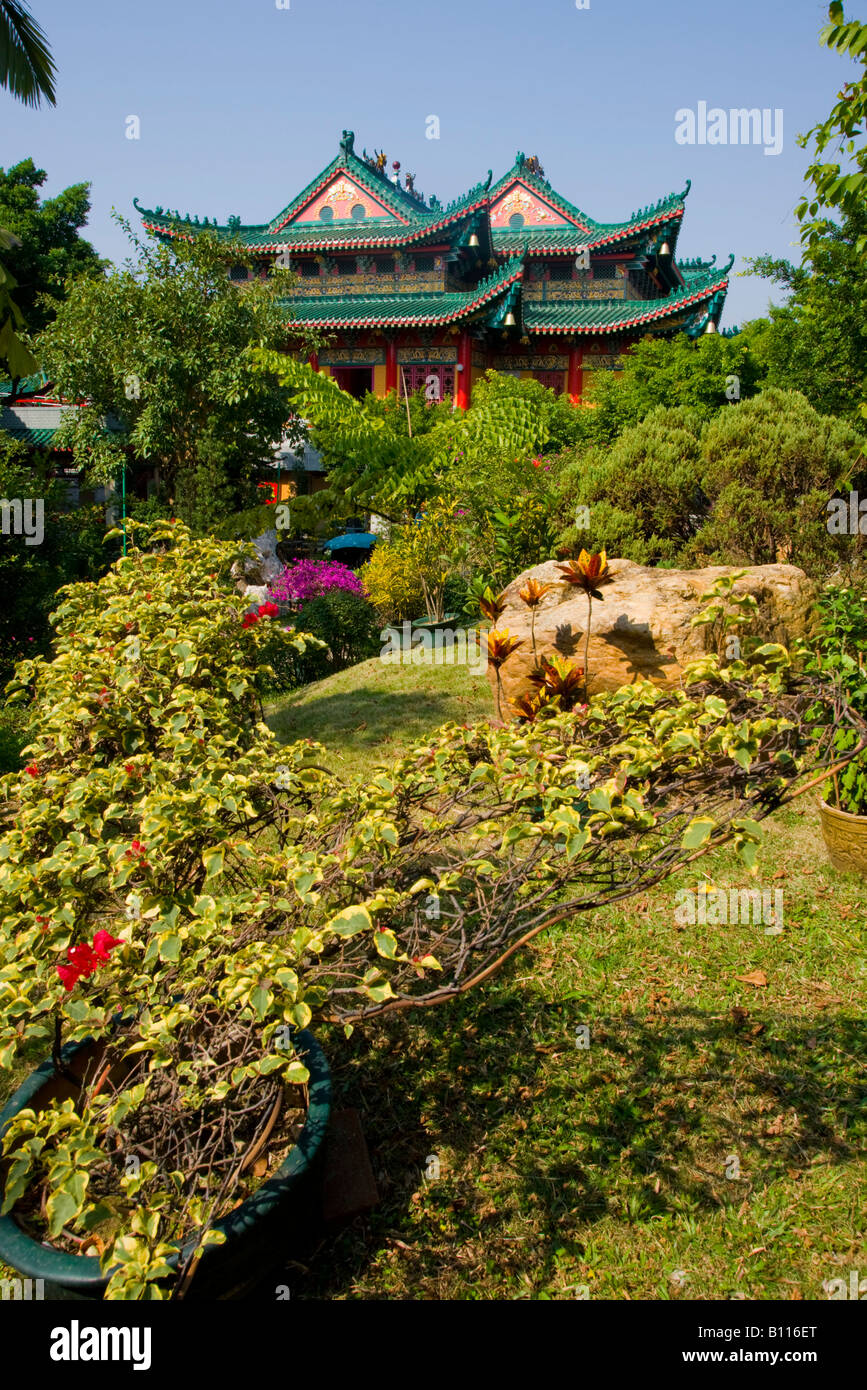 Asie Chine hong kong new territories Wun Chuen Sin Koon temple Banque D'Images