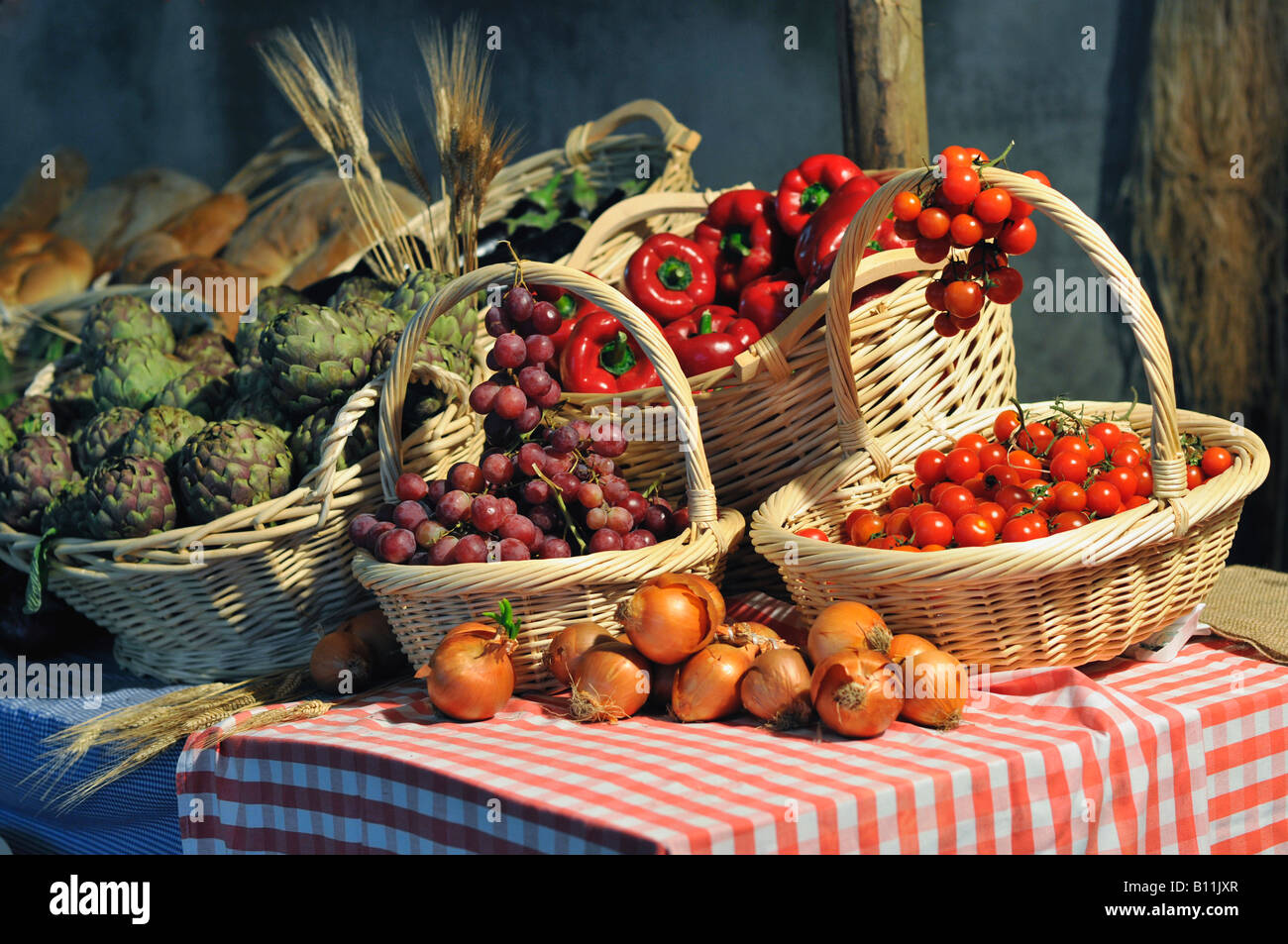 La production agricole italienne typique Banque D'Images