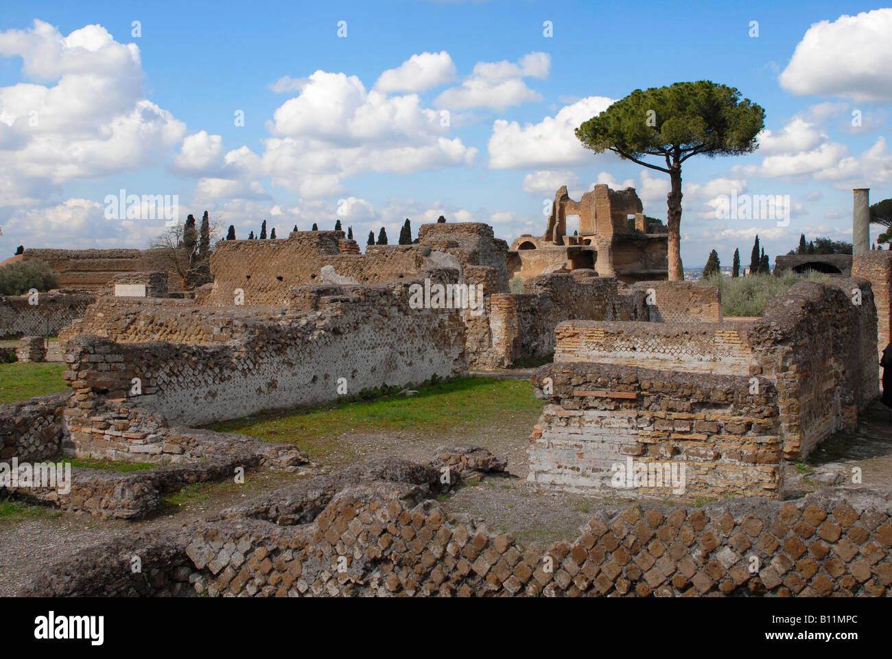 Italie tivoli Villa Adriana Banque D'Images