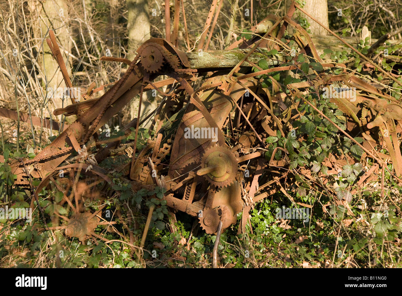 Old farm machinery Banque D'Images