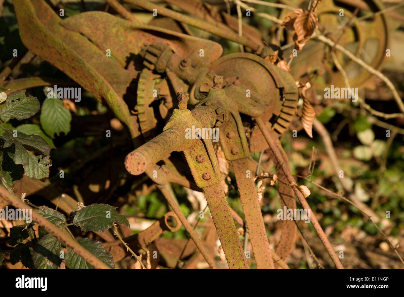 Old farm machinery Banque D'Images