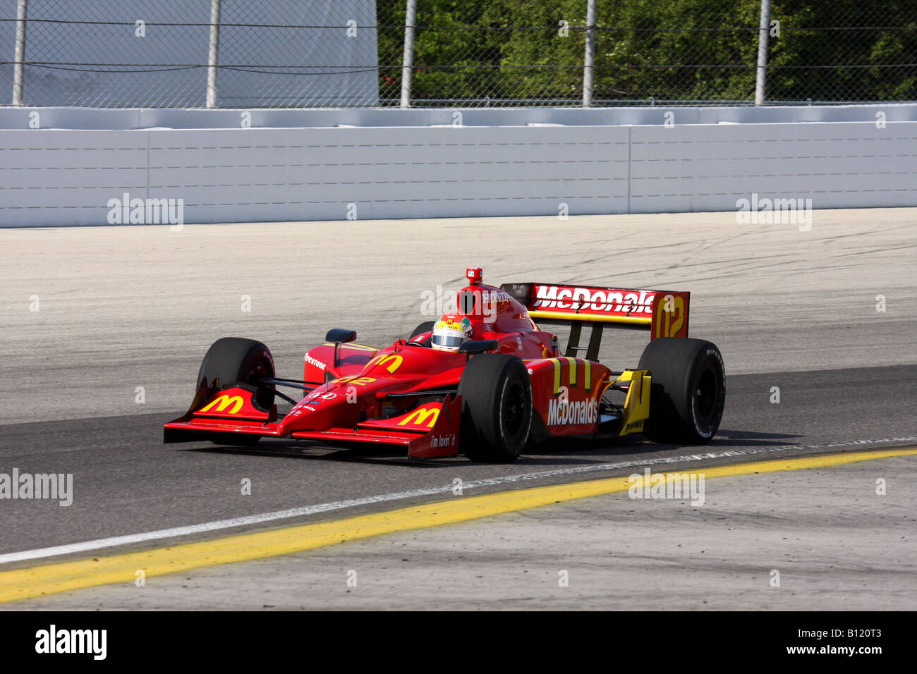 Milwaukee Mile IndyCar Series Justin Wilson 2008 Banque D'Images