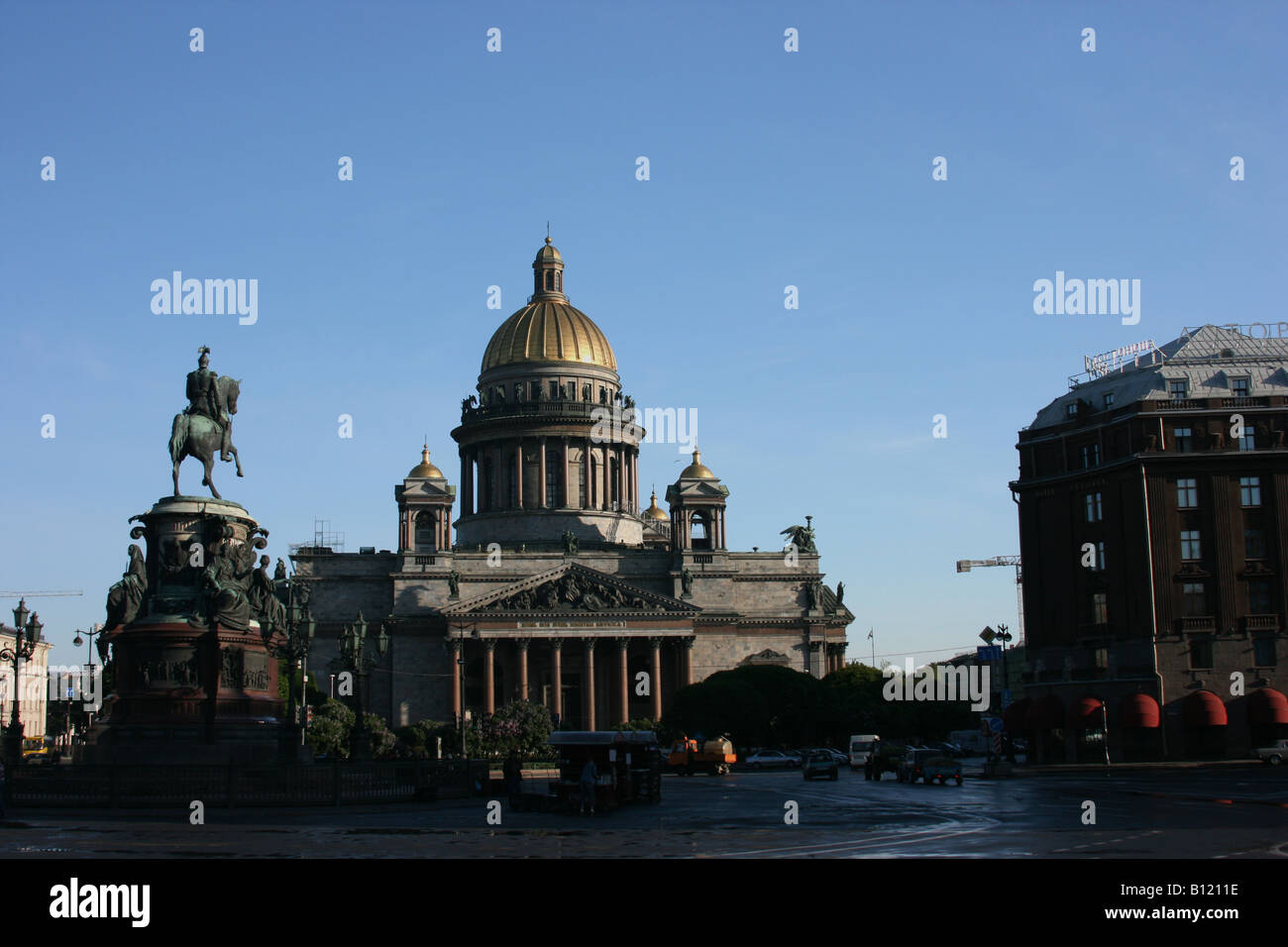 La Place Saint Isaac, Saint Petersburg, Russie Banque D'Images