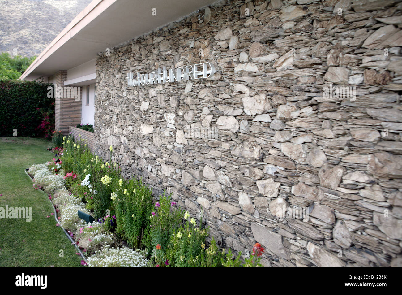 'Les quatre cents', Palm Springs, l'architecte Herbert W. Burns. Banque D'Images