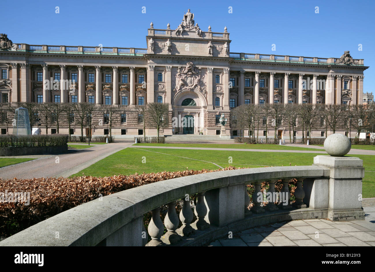 Kungliga Slottet ou Palais Royal, Gamla Stan, Staden Island, Stockholm, Suède. Banque D'Images