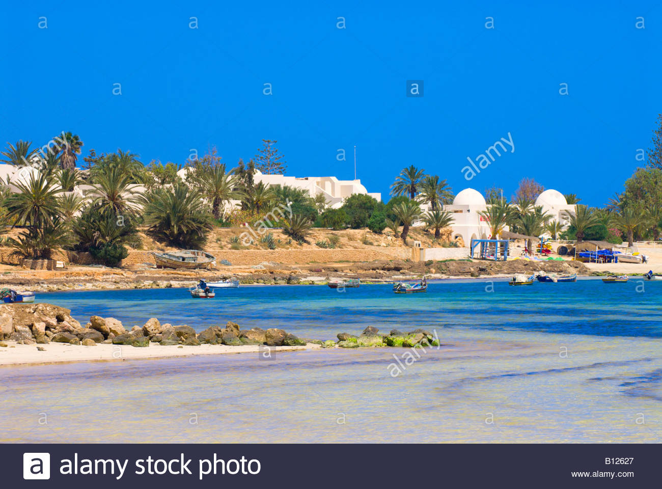 Plage De La Mer Méditerranée Au Club Med Djerba La Douce L