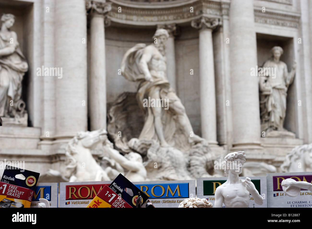 Fontana di Trevi Roma Banque D'Images