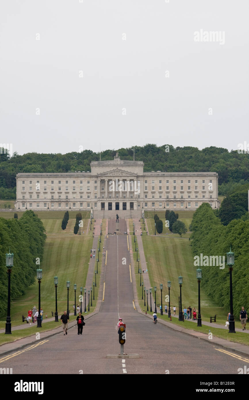 Édifices du parlement de Stormont , Belfast , Irlande du Nord. L'emplacement de l'Assemblée d'Irlande du Nord Banque D'Images