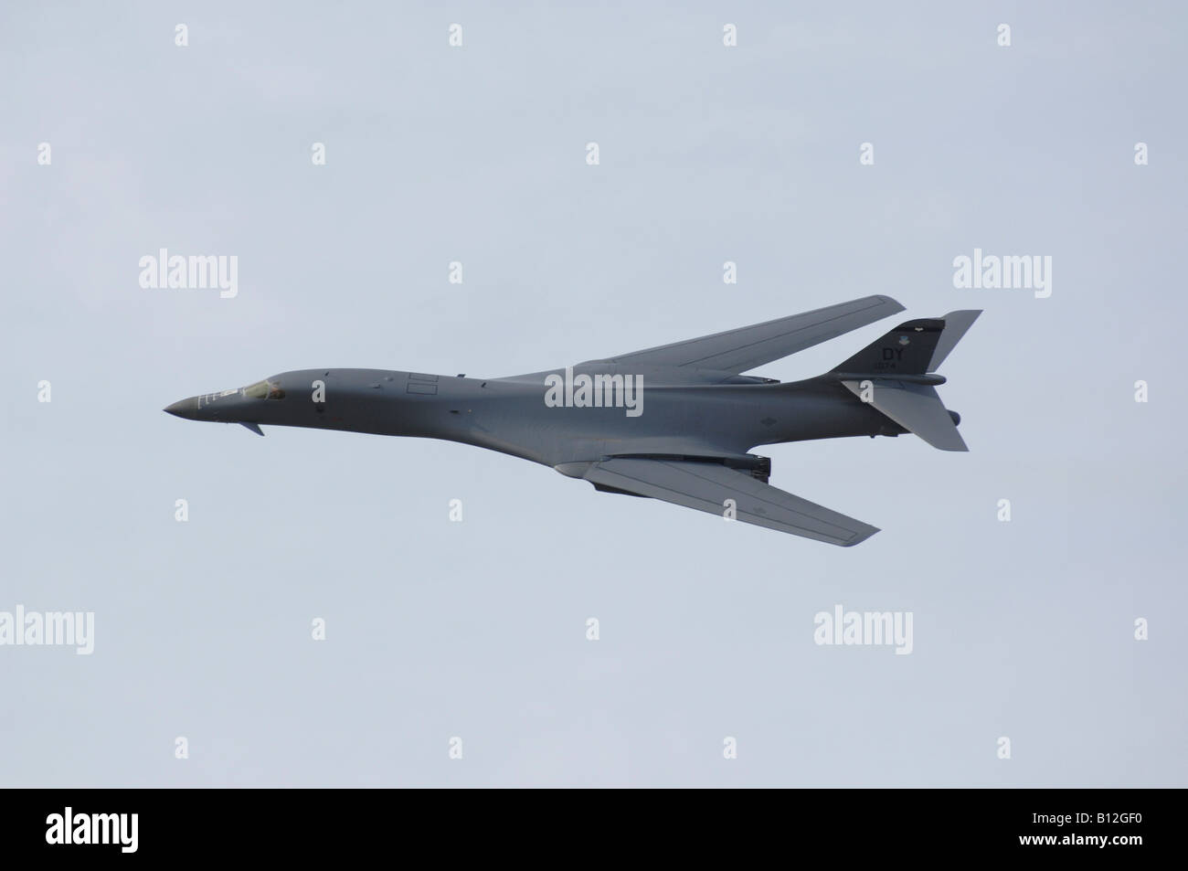 B-1B de l'USAF en vol des bombardiers stratégiques Banque D'Images