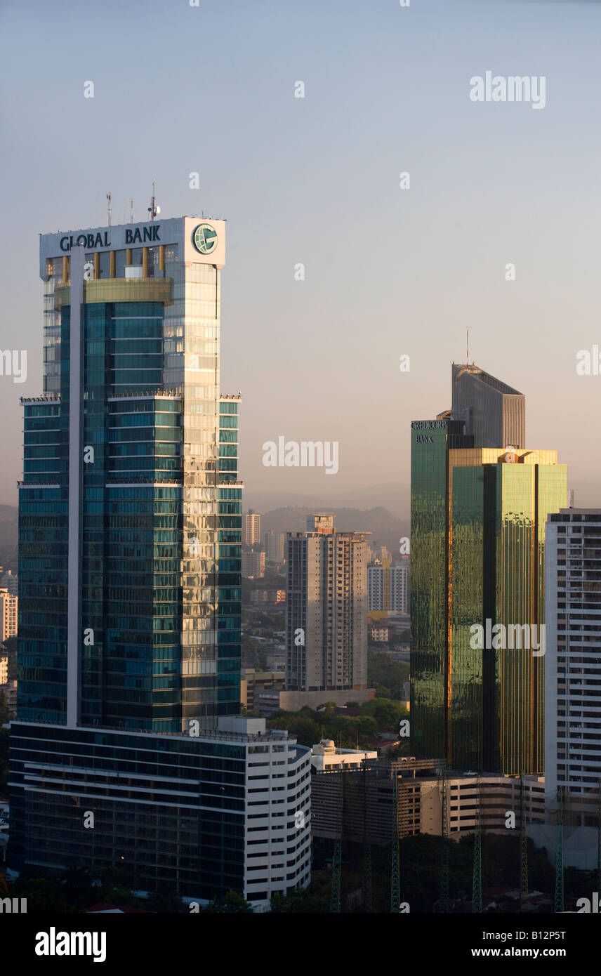FINANCIAL DISTRICT RÉPUBLIQUE DU PANAMA PANAMA CITY Banque D'Images