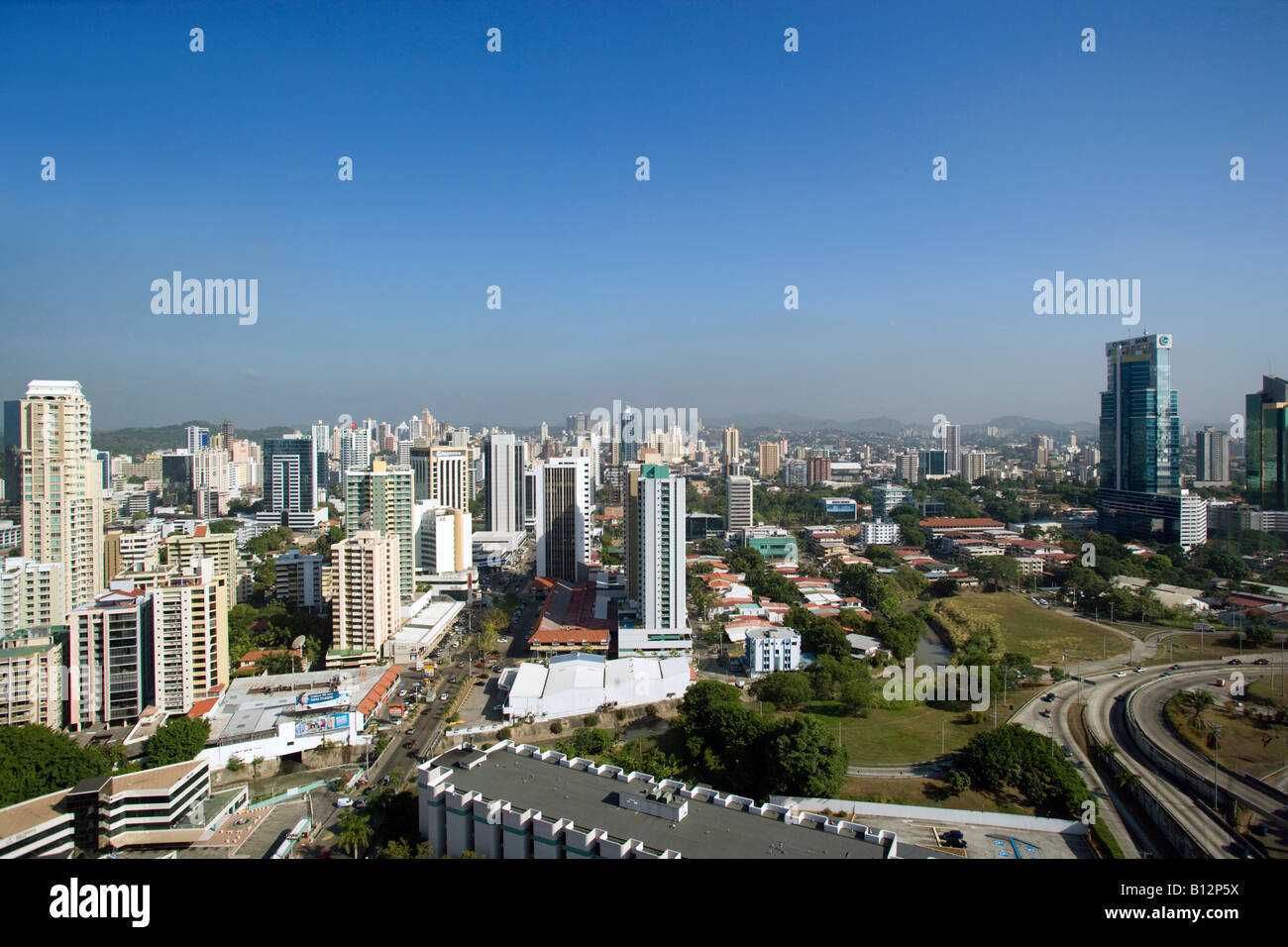 FINANCIAL DISTRICT RÉPUBLIQUE DU PANAMA PANAMA CITY Banque D'Images