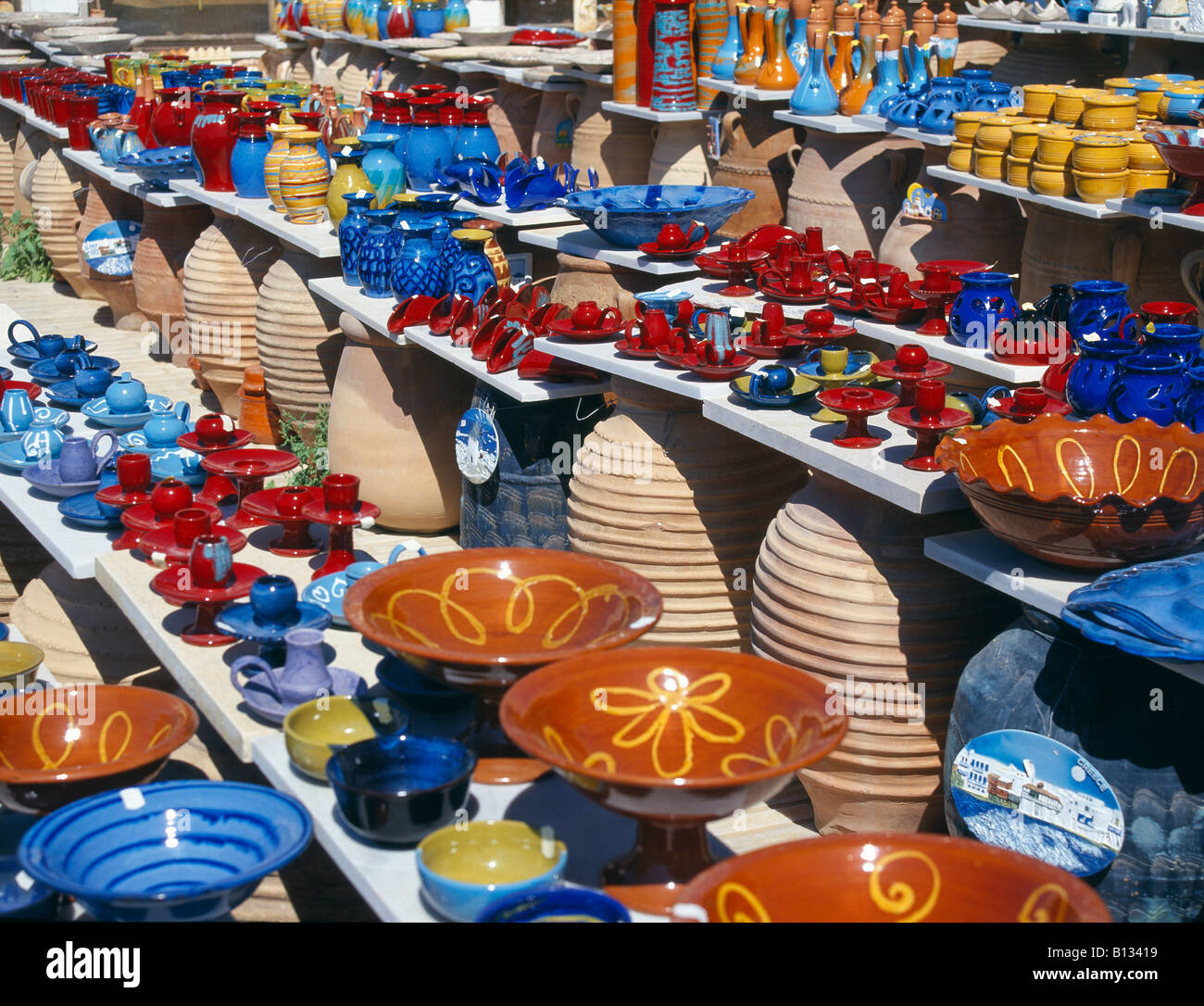 La poterie locale, la Canée Banque D'Images