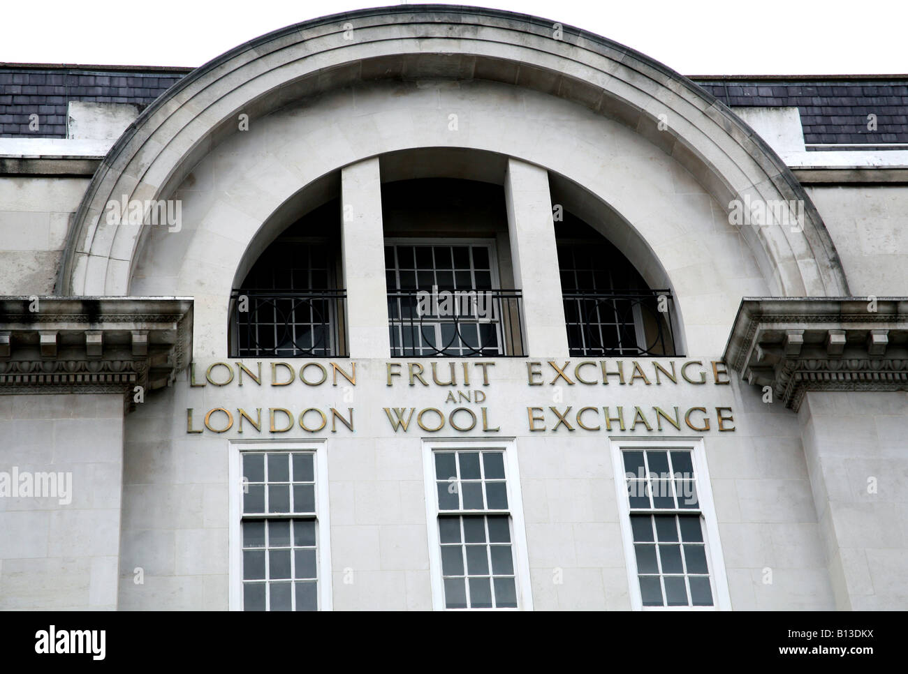 Échange de fruits et Wool Exchange à Londres Spitalfields Banque D'Images