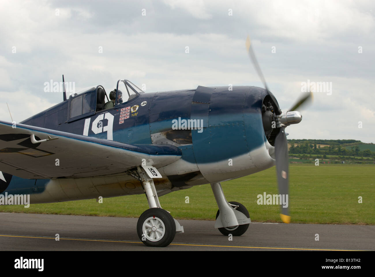 Grumman F6F Hellcat Duxford Spring Air Show 2008 Banque D'Images