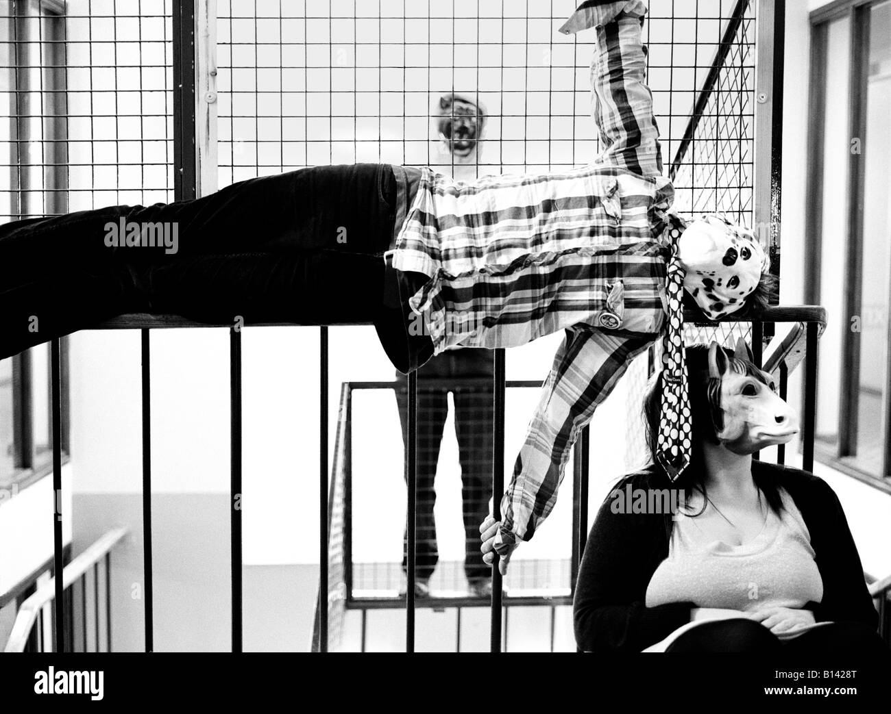 Les gens comme des animaux Banque D'Images