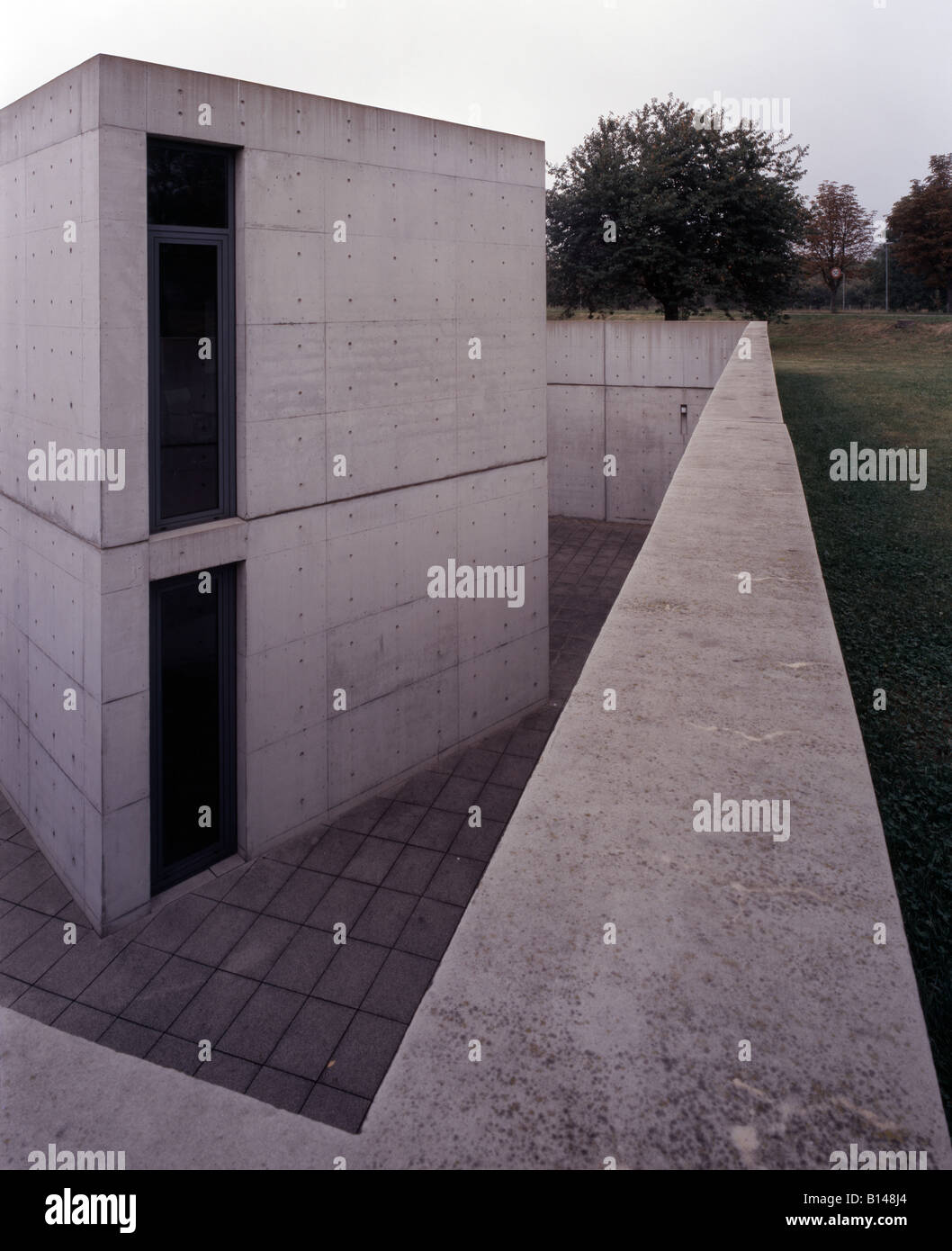 Weil am Rhein, Vitra Pavillon de conférence, Tadao Ando, 1993 Banque D'Images
